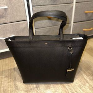 DKNY Waverlee Black Leather Tote NWT